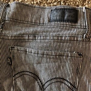 Levi’s pinstriped jeans